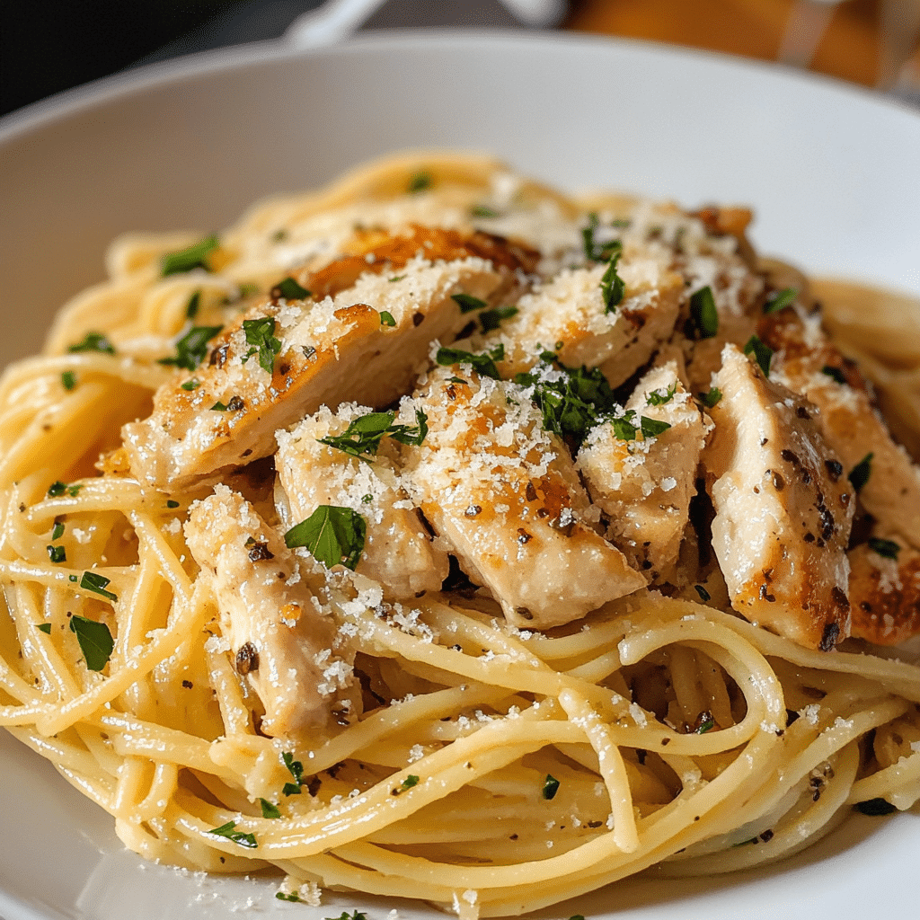 Chicken Garlic Parmesan Pasta