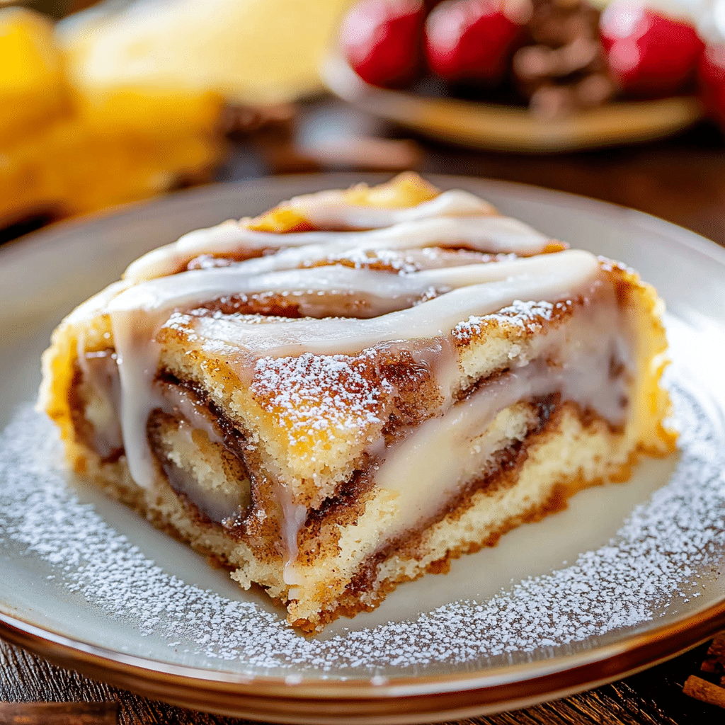 Cinnamon Roll Cake