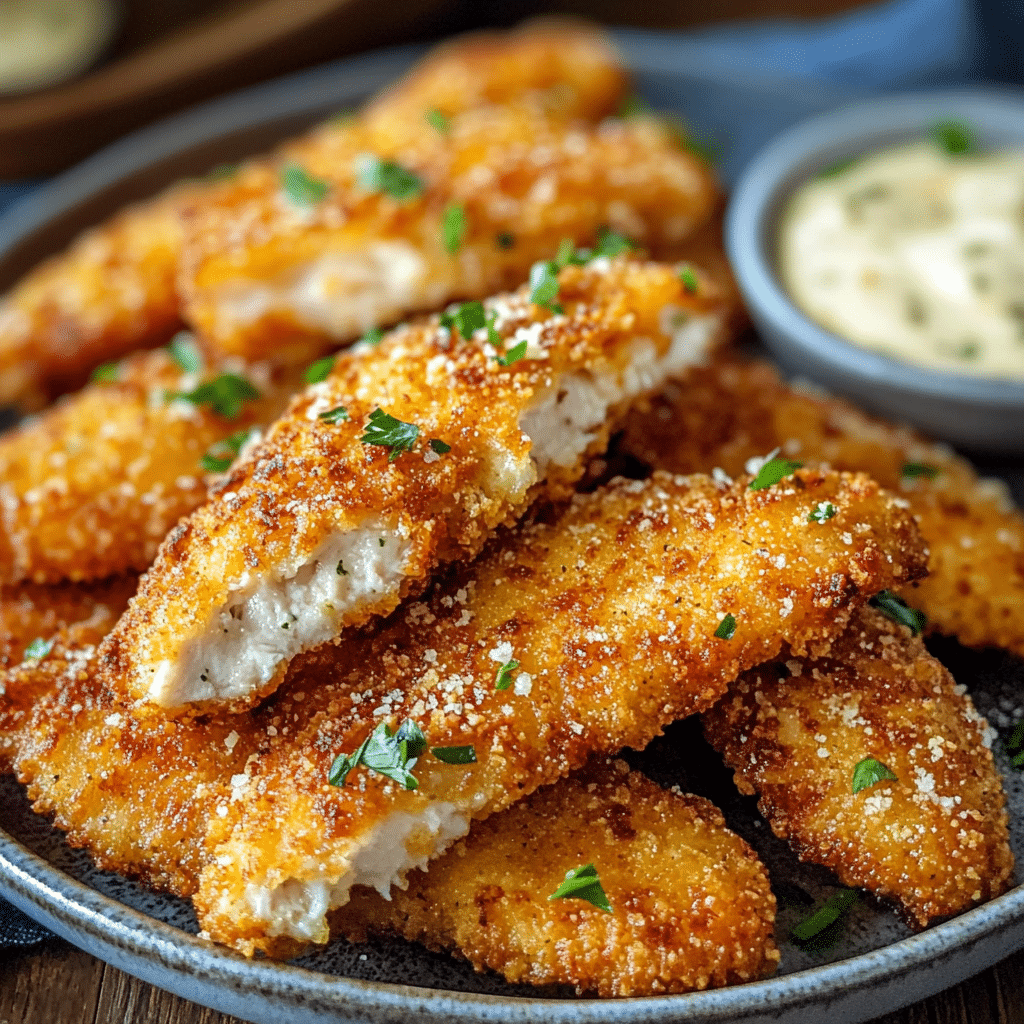 Crispy Parmesan Ranch Chicken Tenders