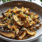 Crispy Roasted Wild Mushrooms with Garlic Breadcrumbs