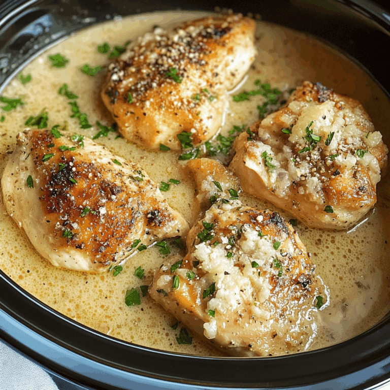Crockpot Garlic Parmesan Chicken