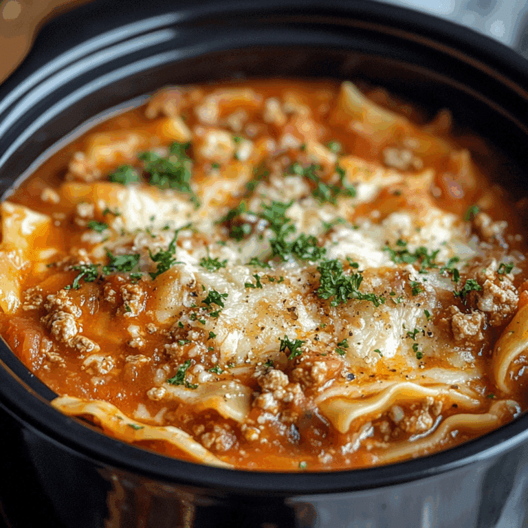 Crockpot Lasagna Soup