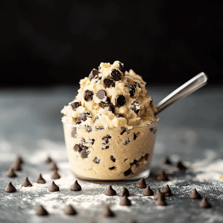 Edible Cookie Dough for One