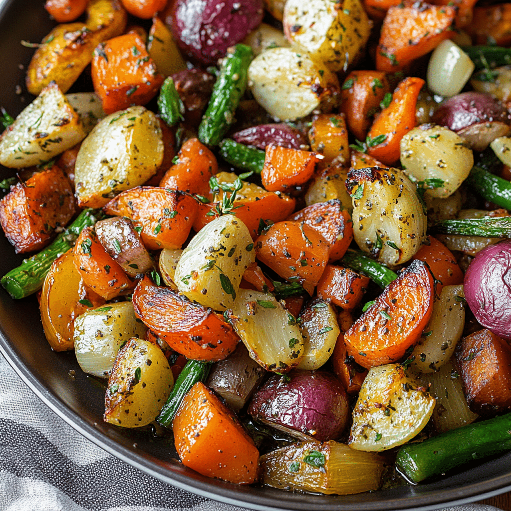Garlic Herb Roasted Veggies