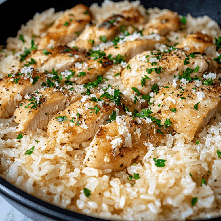 Garlic Parmesan Chicken Scampi Rice