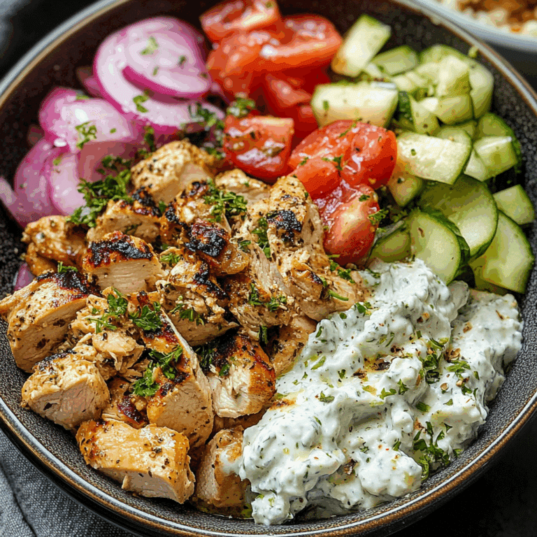 Greek Chicken Tzatziki Bowls Recipe