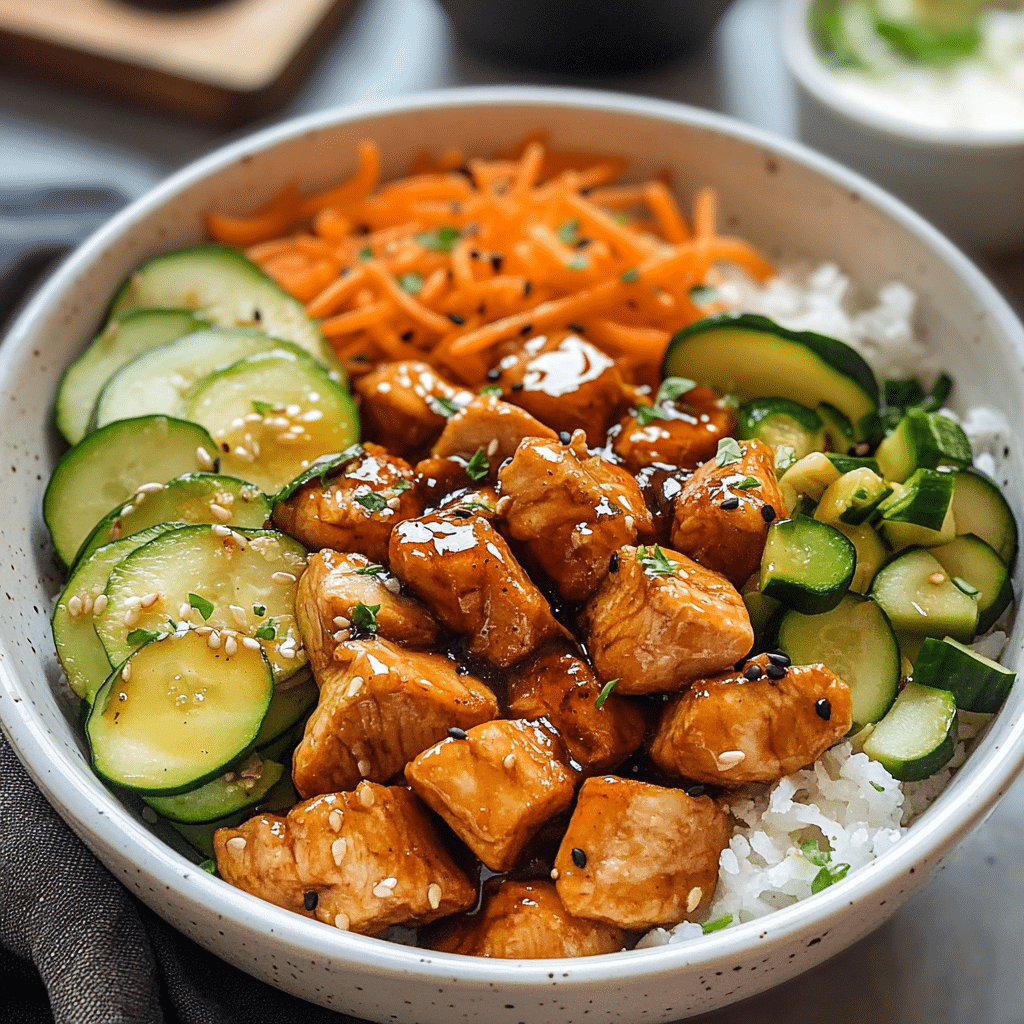Hot Honey Chicken Bowls