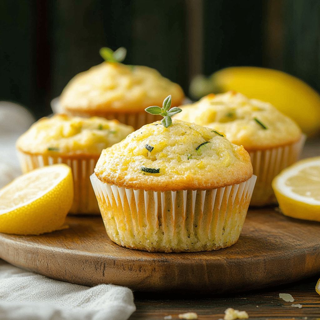 Lemon Zucchini Muffins