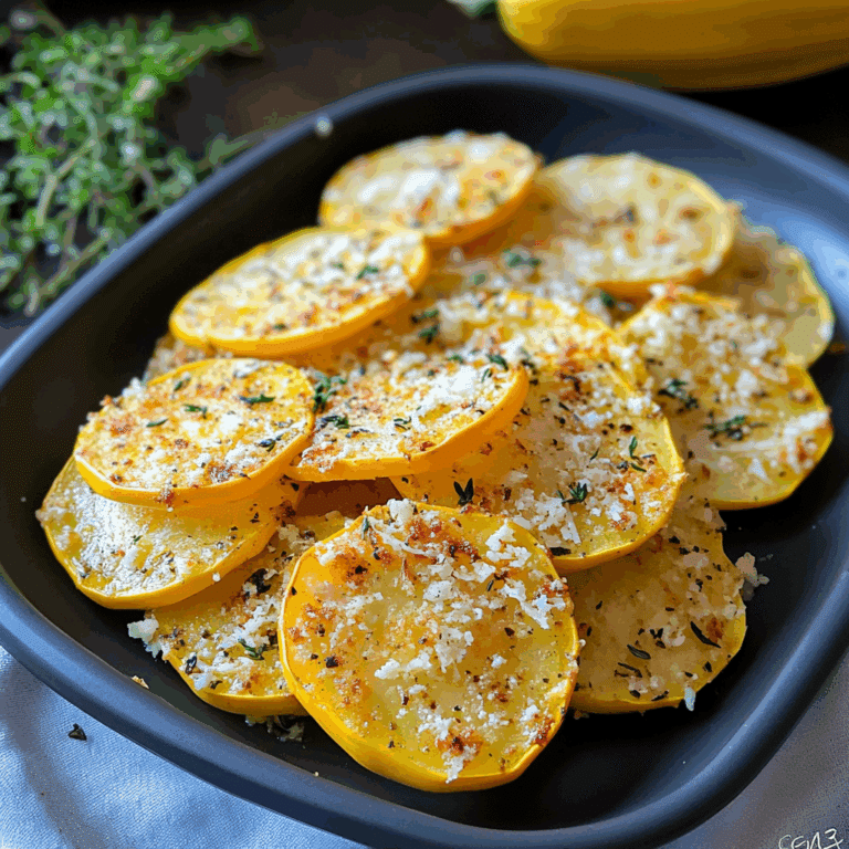 Parmesan Baked Yellow Squash