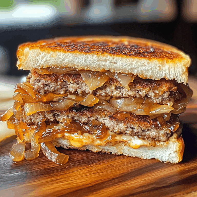 Patty Melt with Caramelized Onions