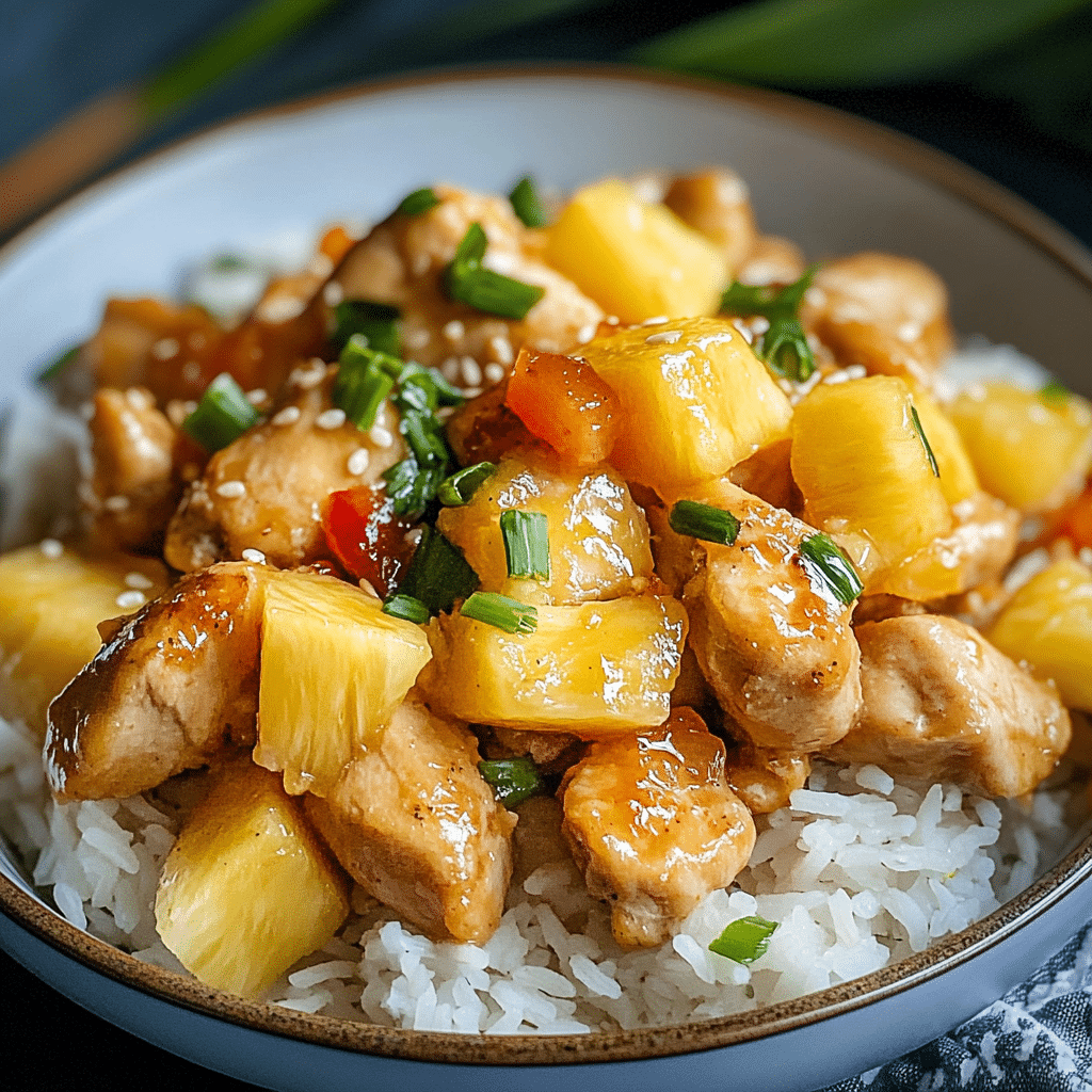 Pineapple Chicken with Rice
