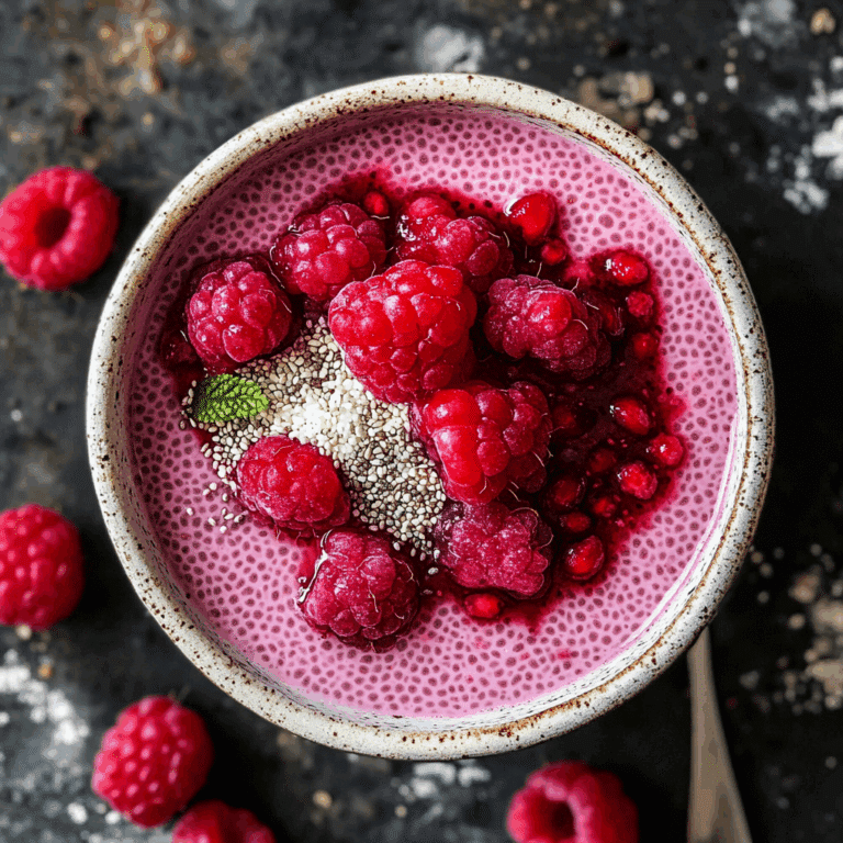 Raspberry Chia Pudding