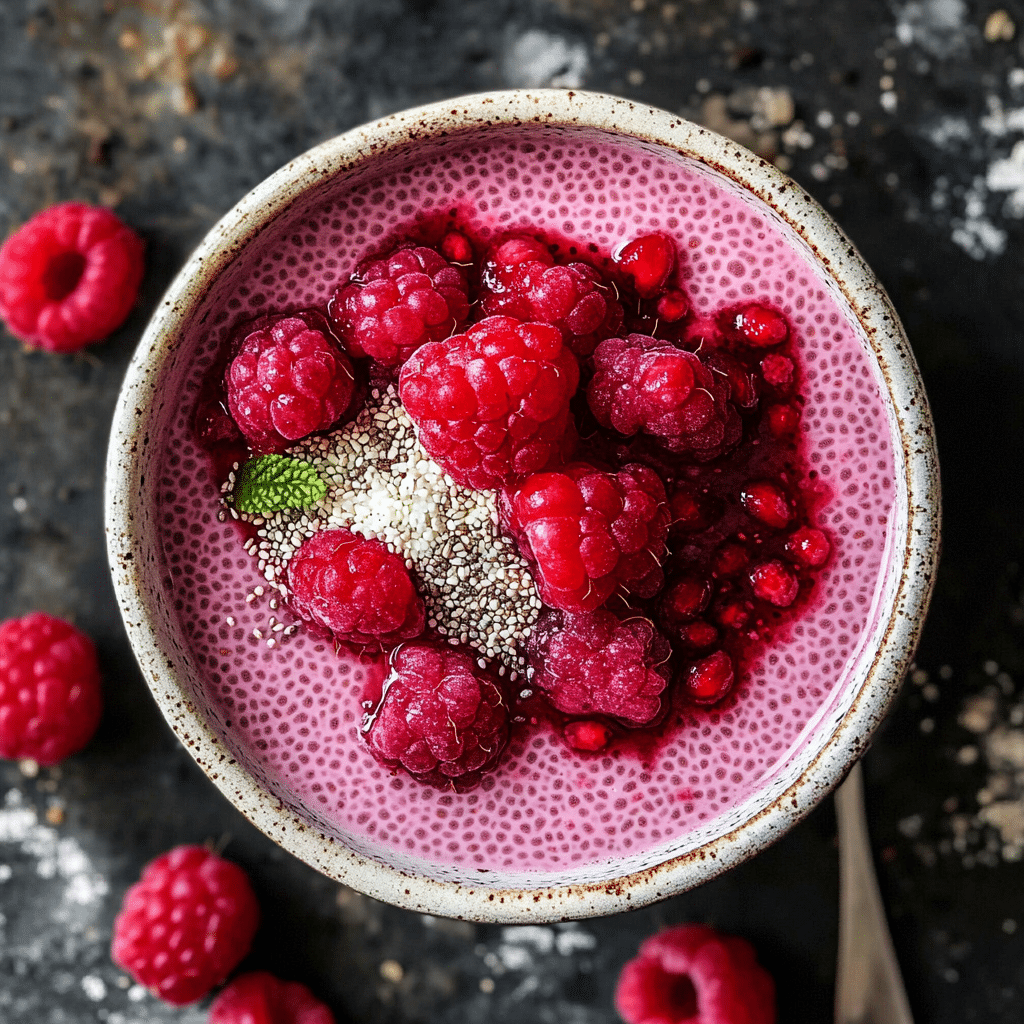 Raspberry Chia Pudding