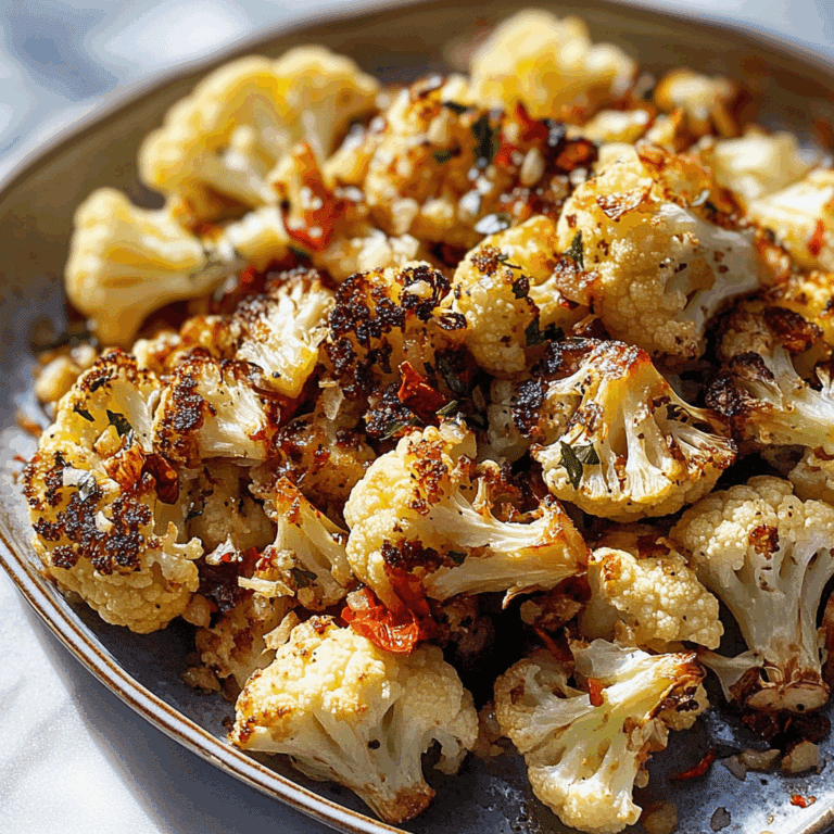 Roasted Cauliflower with a Kick
