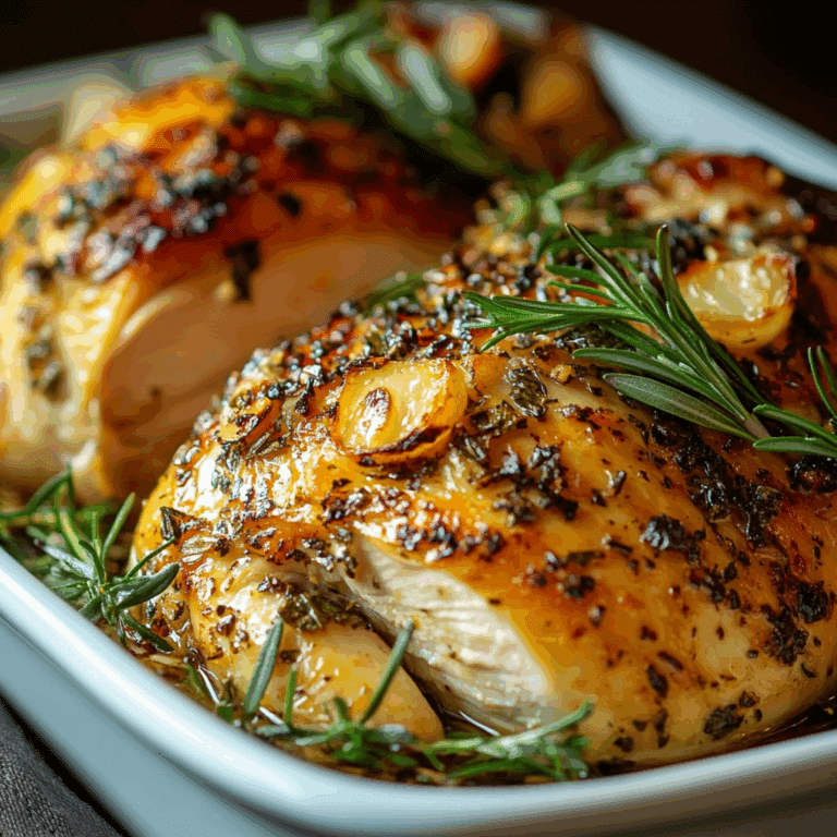 Roasted Turkey Breast with Garlic and Herbs
