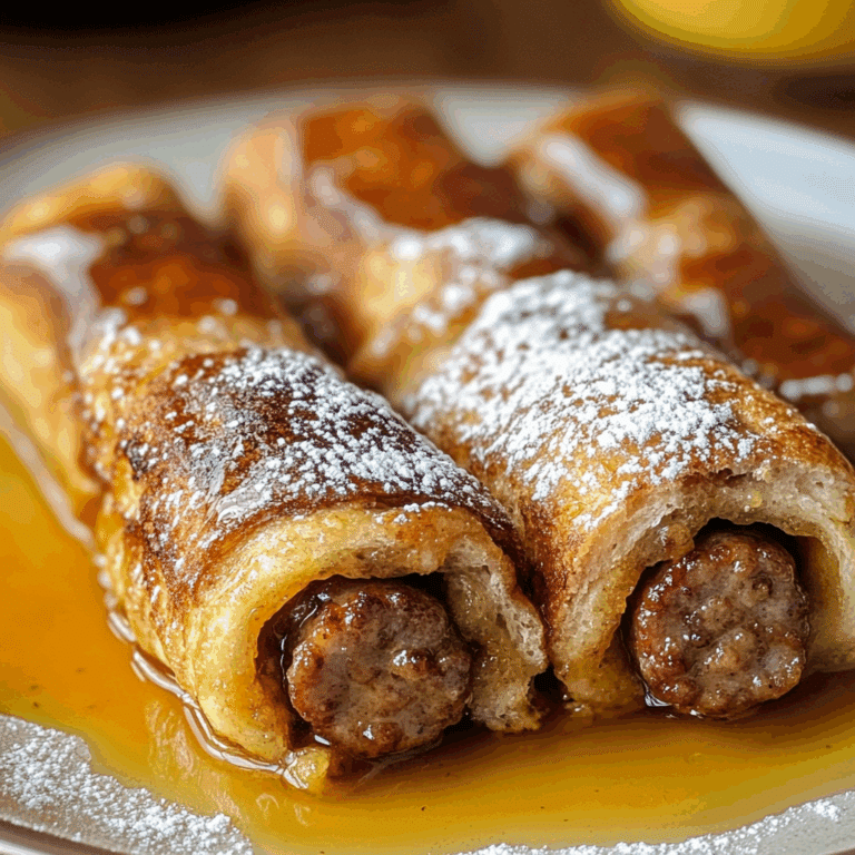 Sausage Stuffed French Toast Rolls