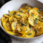 Sautéed Yellow Squash with Crispy Herb Topping