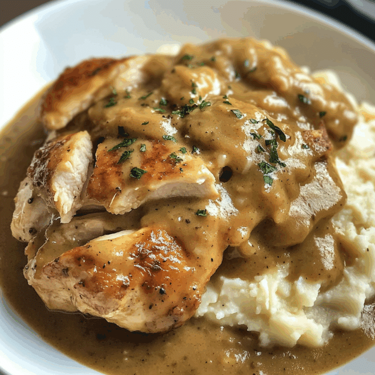 Smothered Chicken and Gravy