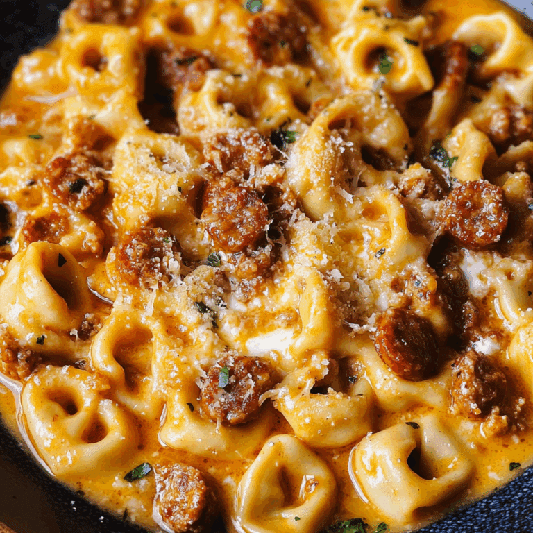 Spicy Sausage Tortellini in Creamy Mascarpone Sauce
