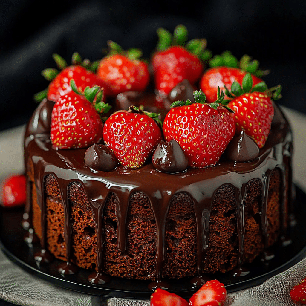 Strawberry Chocolate Cake