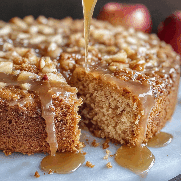Apple Coffee Cake With Apple Cider Glaze