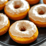 Baked Pumpkin Donuts with Maple Glaze