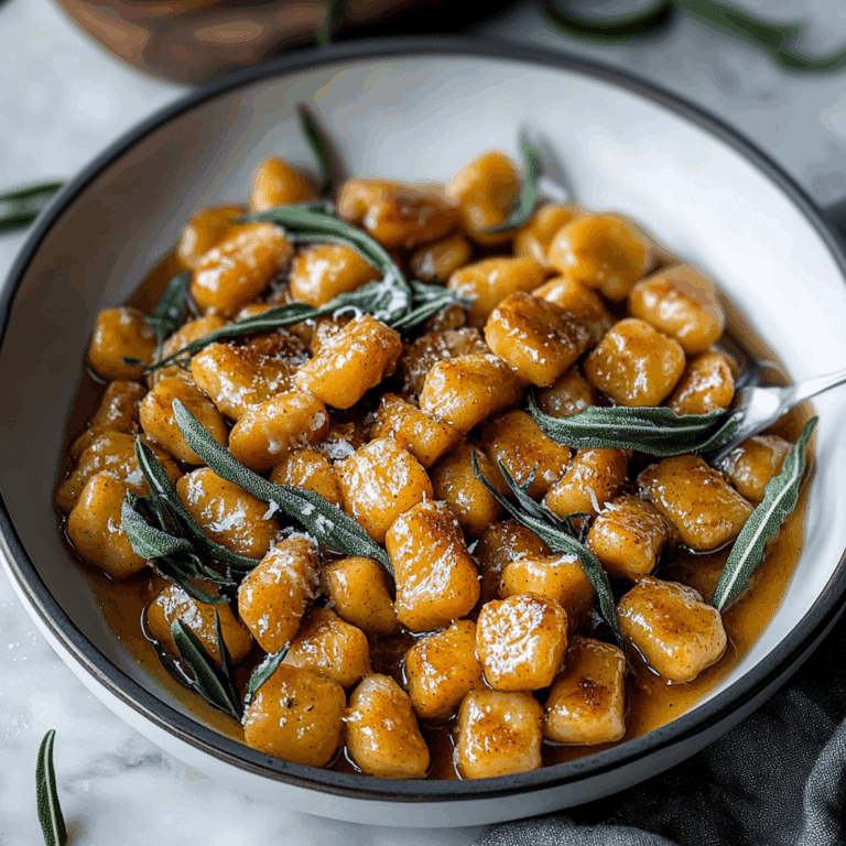 Brown Butter Sweet Potato Gnocchi