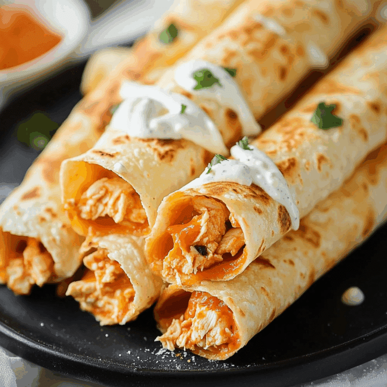 Buffalo Chicken Taquitos