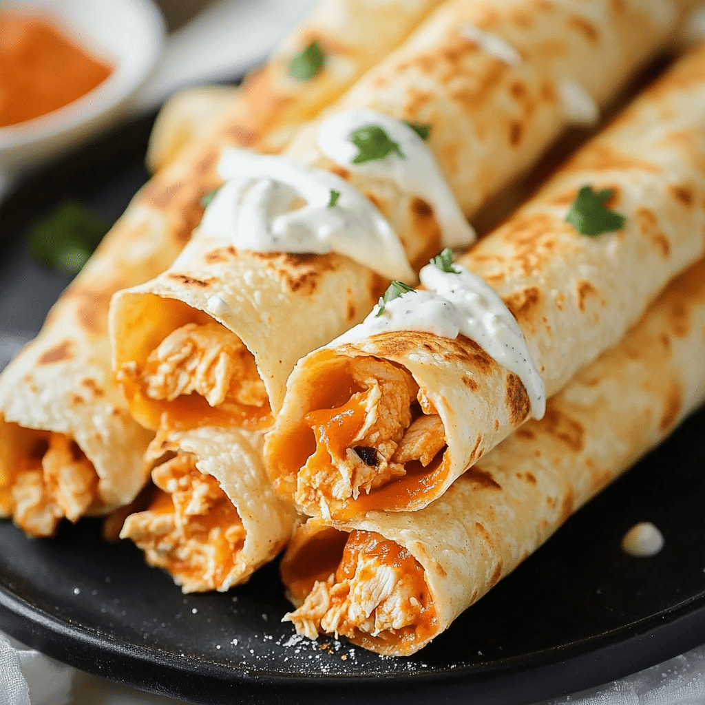 Buffalo Chicken Taquitos