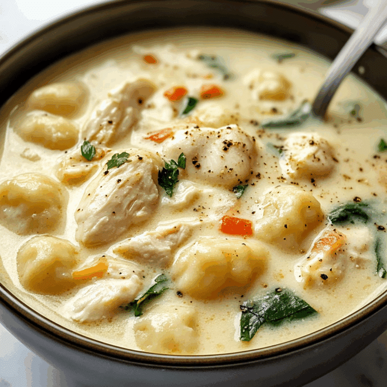 CHICKEN AND GNOCCHI SOUP