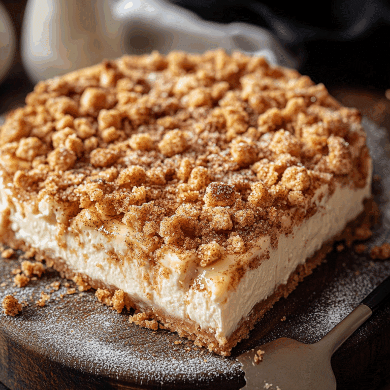 Coffee Cake Cheesecake with Cinnamon Sugar and Crumble