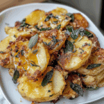 Crispy Brown Butter Sage Smashed Potatoes