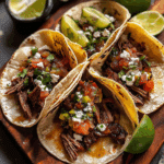 Crockpot Chipotle Honey Pot Roast Tacos