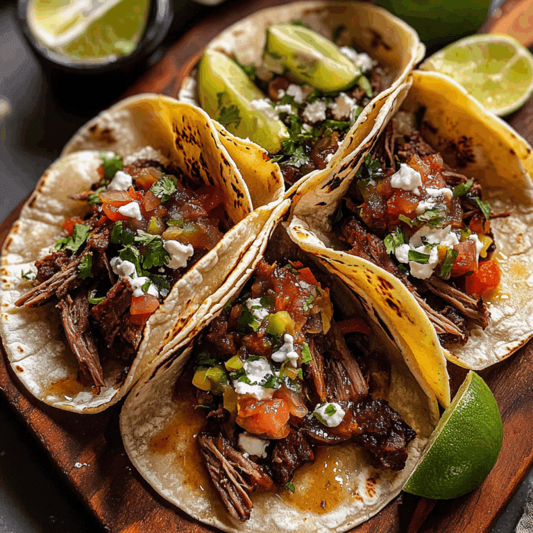 Crockpot Chipotle Honey Pot Roast Tacos