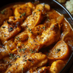 Crockpot Pumpkin Beer Braised Chicken