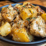 Garlic Parmesan Crockpot Chicken & Potatoes
