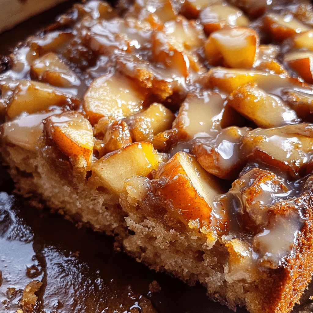 Glazed Honeycrisp Apple Fritter Cake
