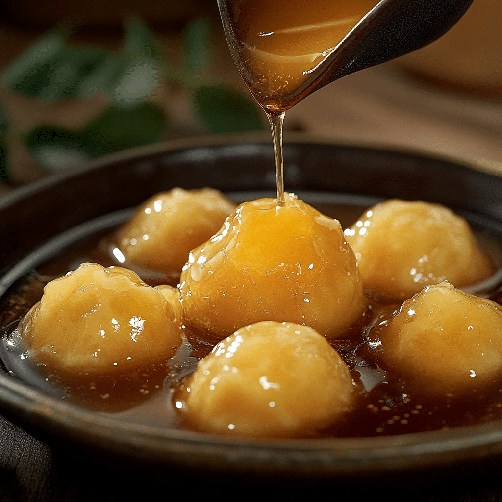 Golden syrup dumplings
