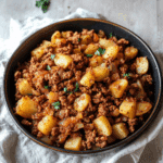 Ground turkey with potatoes