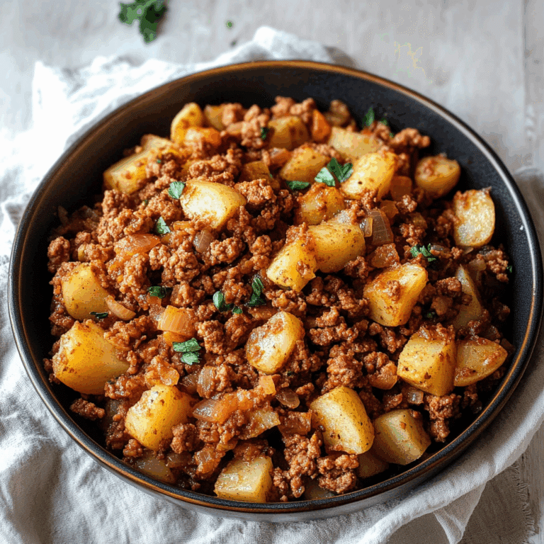 Ground turkey with potatoes