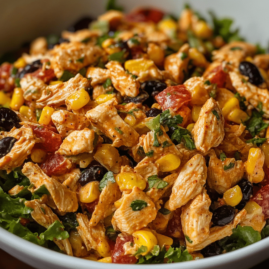 High Protein Southwest Chicken Salad