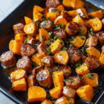 Honey Garlic Sausage Sweet Potatoes