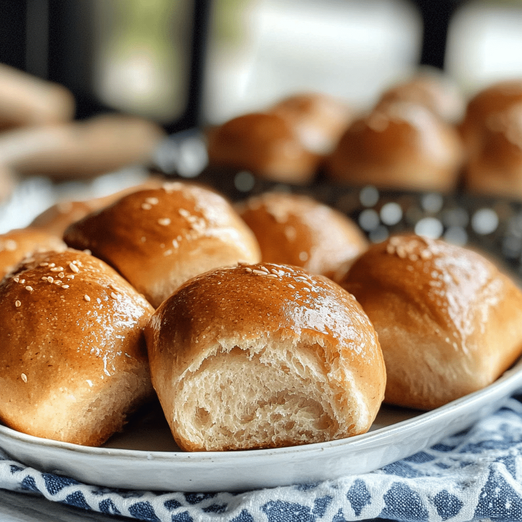 Honey Whole Wheat Dinner Rolls