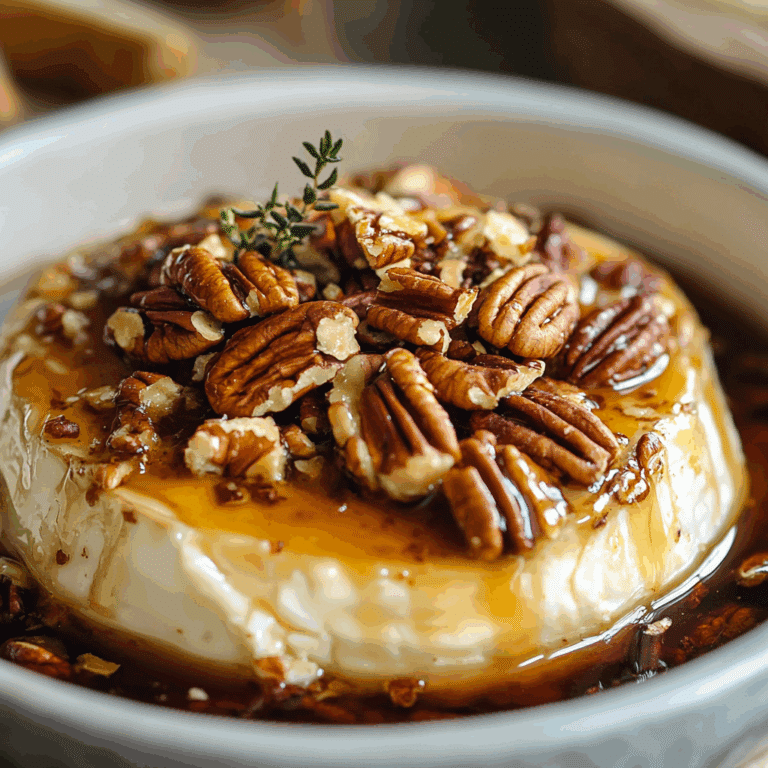 Maple Pecan Baked brie