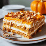 Pumpkin Cheesecake Lasagna