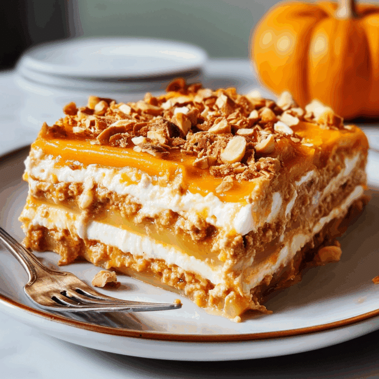 Pumpkin Cheesecake Lasagna