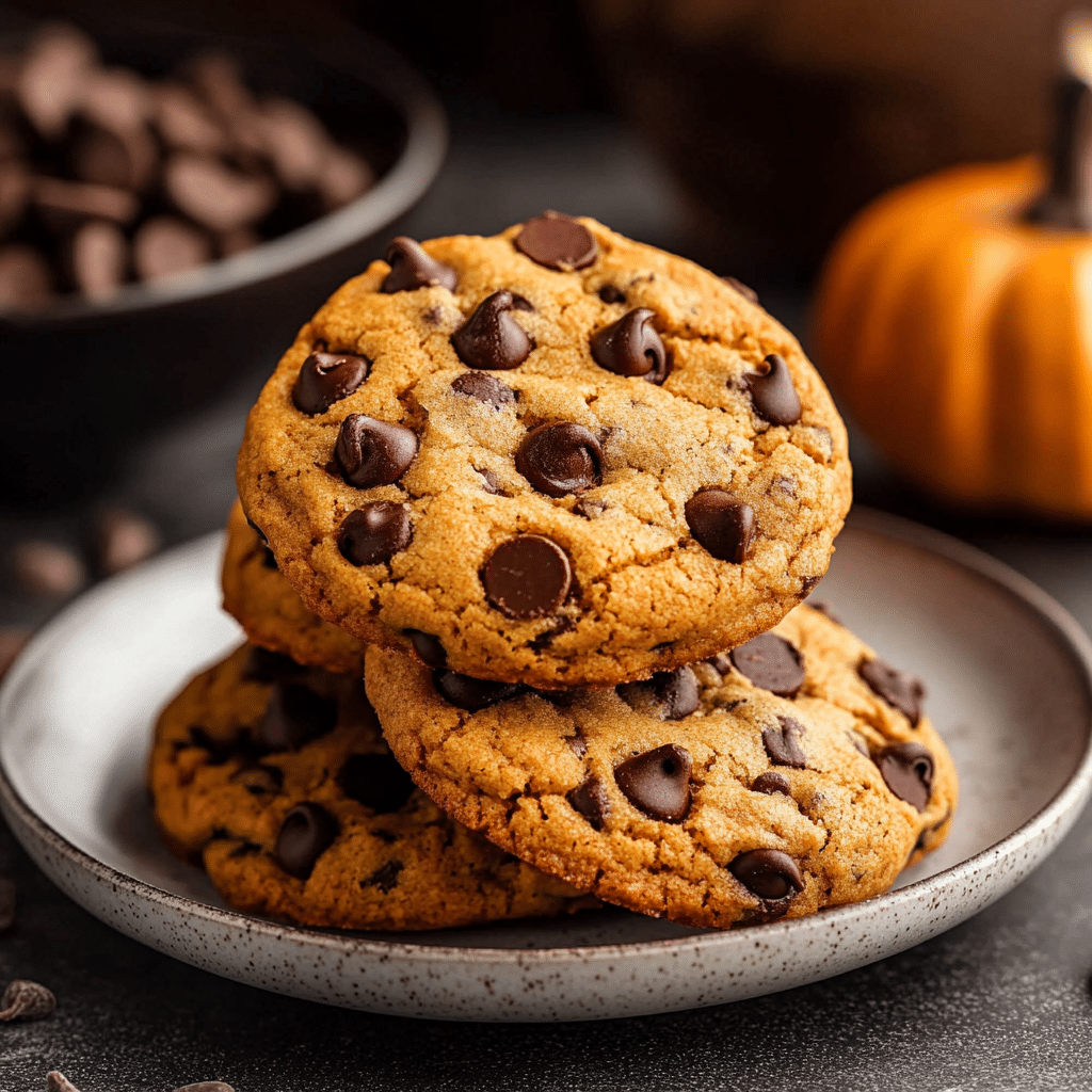 Pumpkin Chocolate Chip Cookies