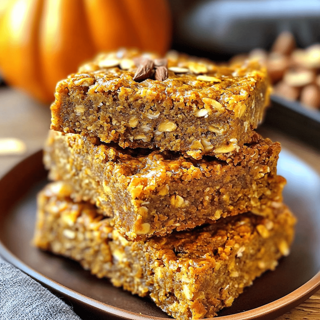 Pumpkin Oat Bars