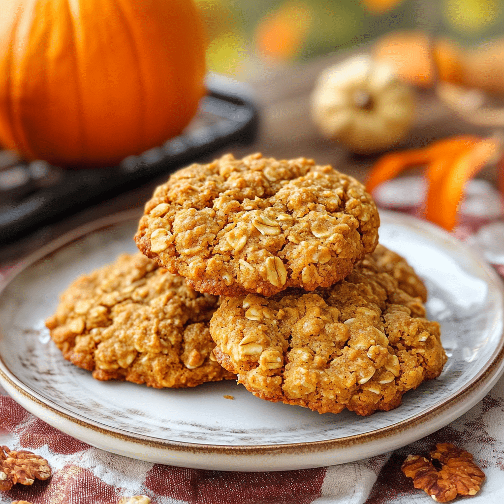Pumpkin Oatmeal Cookies
