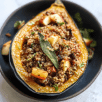 Quinoa, Apple & Sage Stuffed Acorn Squash